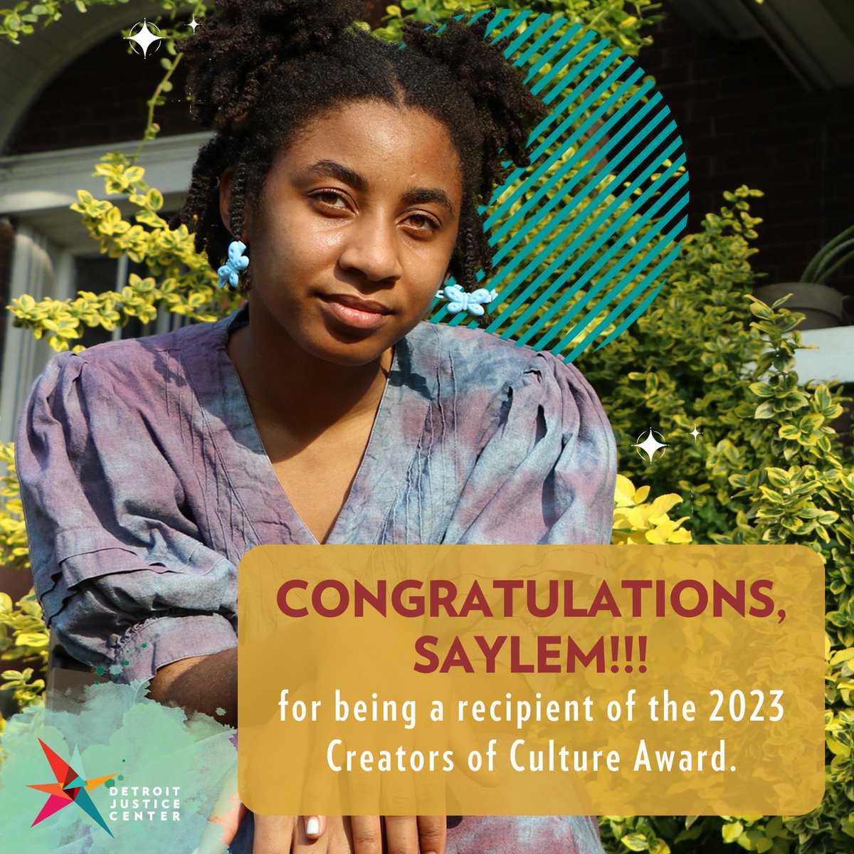 DJC would like to congratulate our 2023 Artist in Residence, saylem celeste, for being a recipient of <a href="/CultureSource/">CultureSource</a>'s 2023 Creators of Culture Award!

🔗 Read the full story: buff.ly/3ChRsNB