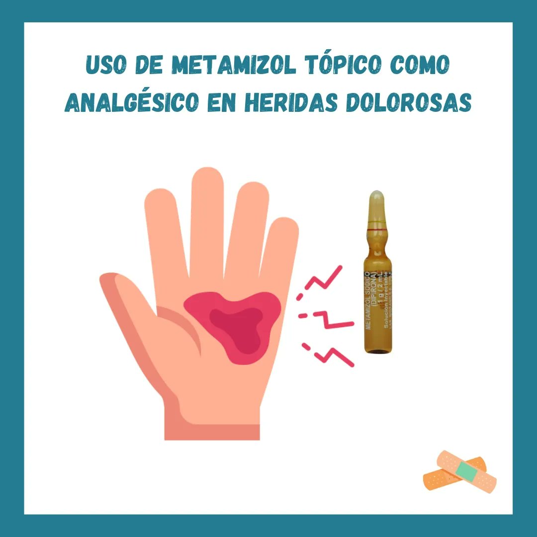 Hablemos un poco del uso de metamizol tópico en heridas!!