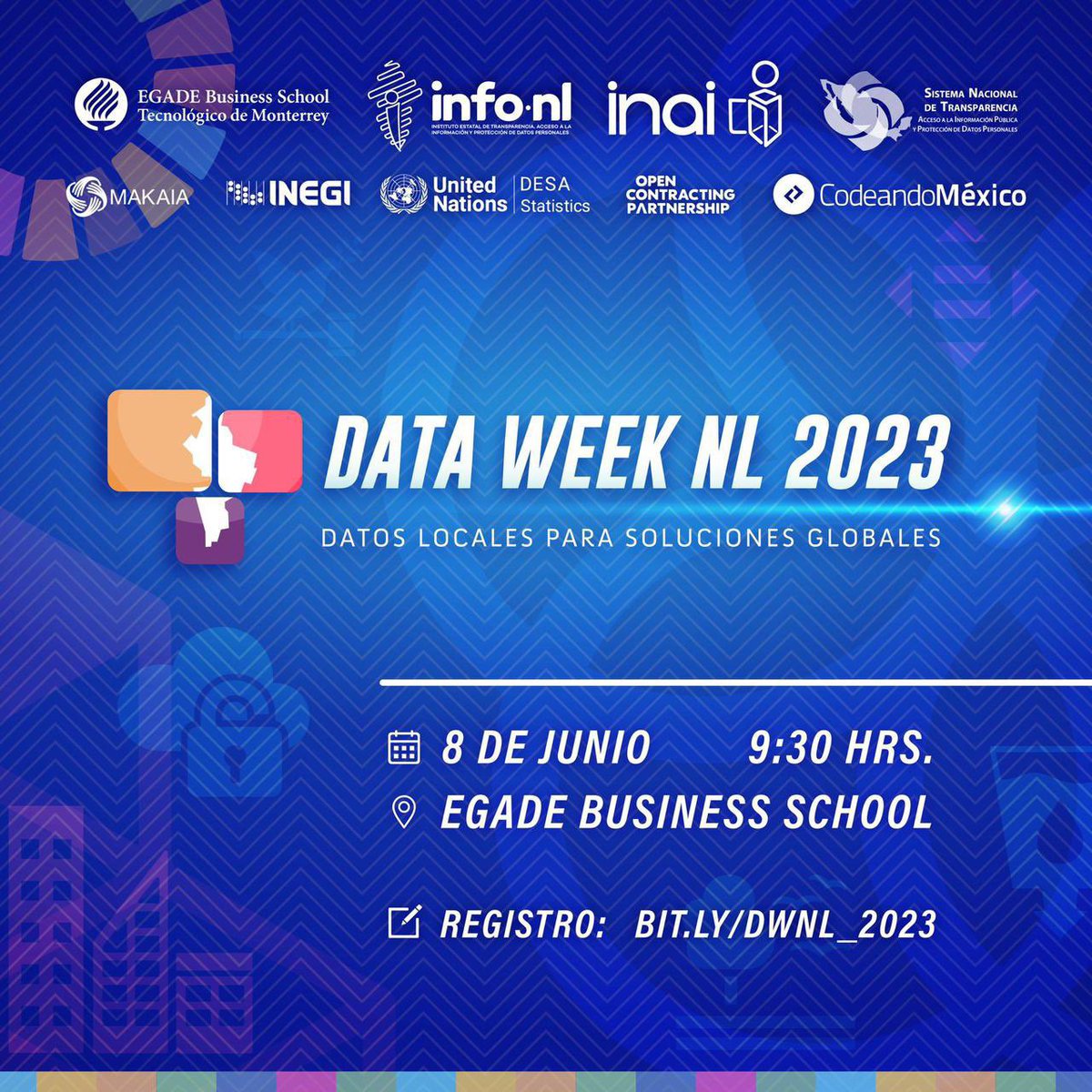 INFONLMX's tweet photo. 🚨ATENCIÓN 🚨

¡Participa en el #DataWeekNL23 y conoce la importancia del uso de #DatosAbiertos para la solución de problemas globales!

🗓️ Fecha: 08 de junio de 2023
⏰ Hora: 9:30 a.m.
📍 Lugar: @egade 
👉🏼 Regístrate en : https://t.co/dF7Yd7m7lo

¡Les esperamos! https://t.co/4dTbbkBAIM