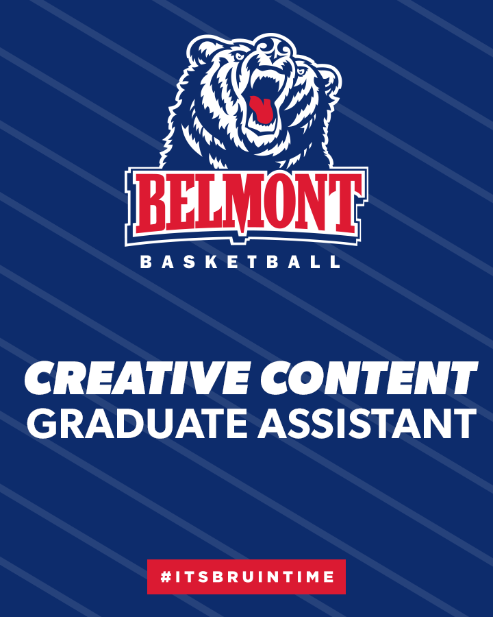GoBelmontBruins's tweet photo. Interested in grad school and creative content!? We're looking for two talented creatives to assist our nationally regarded 🏀 programs!

More info and to apply 👉 https://t.co/2rM8WWK7UF

@CollSportsComm @NACMANews @NashvilleSports @SkullSparks 

#ItsBruinTime | #Splashville https://t.co/52nhaQ01oH