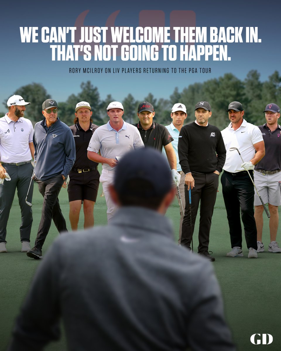 Should those who joined LIV Golf be punished when they return? Rory McIlroy thinks so.

More details: glfdig.st/A6XE50OI9XI