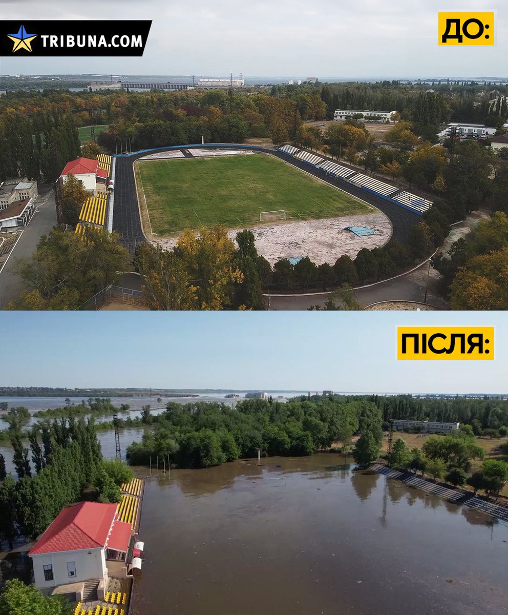 mrrazzotta's tweet photo. Hi, stays from Ukraine need your support too.

Yesterday russians destroyed the Kakhovka Hydro Power Plant. As a result, thousands of animals in Kherson are now in danger.

This flood is a terrible ecological disaster. Many people have lost their homes too. https://t.co/rkLgAw42l8