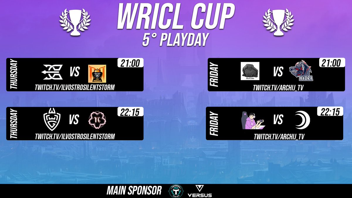 WRINT_Official's tweet photo. [#WRICL] 🏆 Annunciamo la Quinta settimana della Wild Rift Italia : Challegers League 🏆 https://t.co/bYnk9aG6hJ