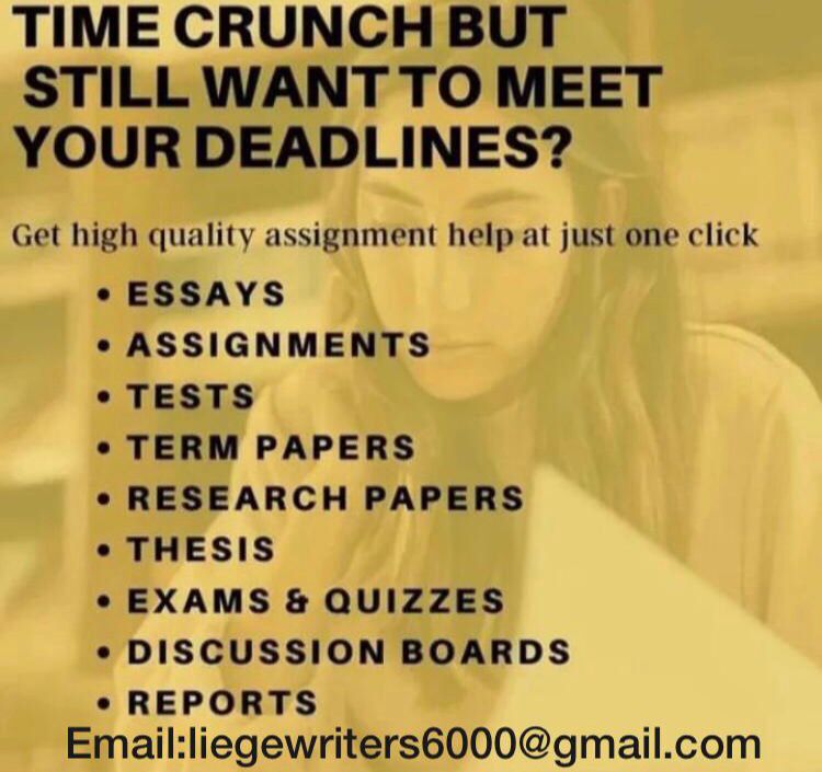 Get High-Quality Assignment help at just one click.
All online class subjects covered✅

Dm or Email to send in your assignment orders

#FoxValleyTech #FVTC #FVTCstudents #FVTCgrad #summersemester #ChatGPT #collegelife #unihacks