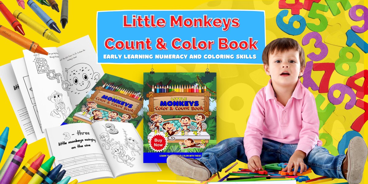 Amazon are currently running an offer on my Little Monkeys coloring book. It's normally £4.99, now reduced to £3.40 if you fancy getting your little ones a bargain.
#homeschool #homelearning #toddleractivitybook #toddlermaths #toddlercolouringbook 

amzn.to/3oKOmi7