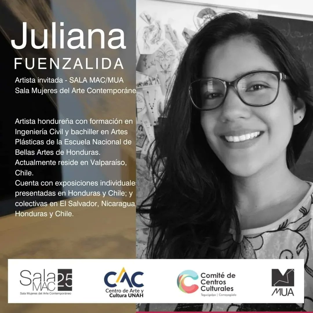 sala_mac's tweet photo. #MujeresCreadoras #SalaMAC
@muahn @cac_unah
Continua en exhibición "Luces y sombras en el laberinto del tiempo" de Juliana Fuenzalida ahora en el Centro de Arte y Cultura CAC-UNAH hasta el 30 de junio.
Curaduría: Josefina Dobinger - Álvarez Quioto y Juliana Galeano. https://t.co/dBs3qlcaAf