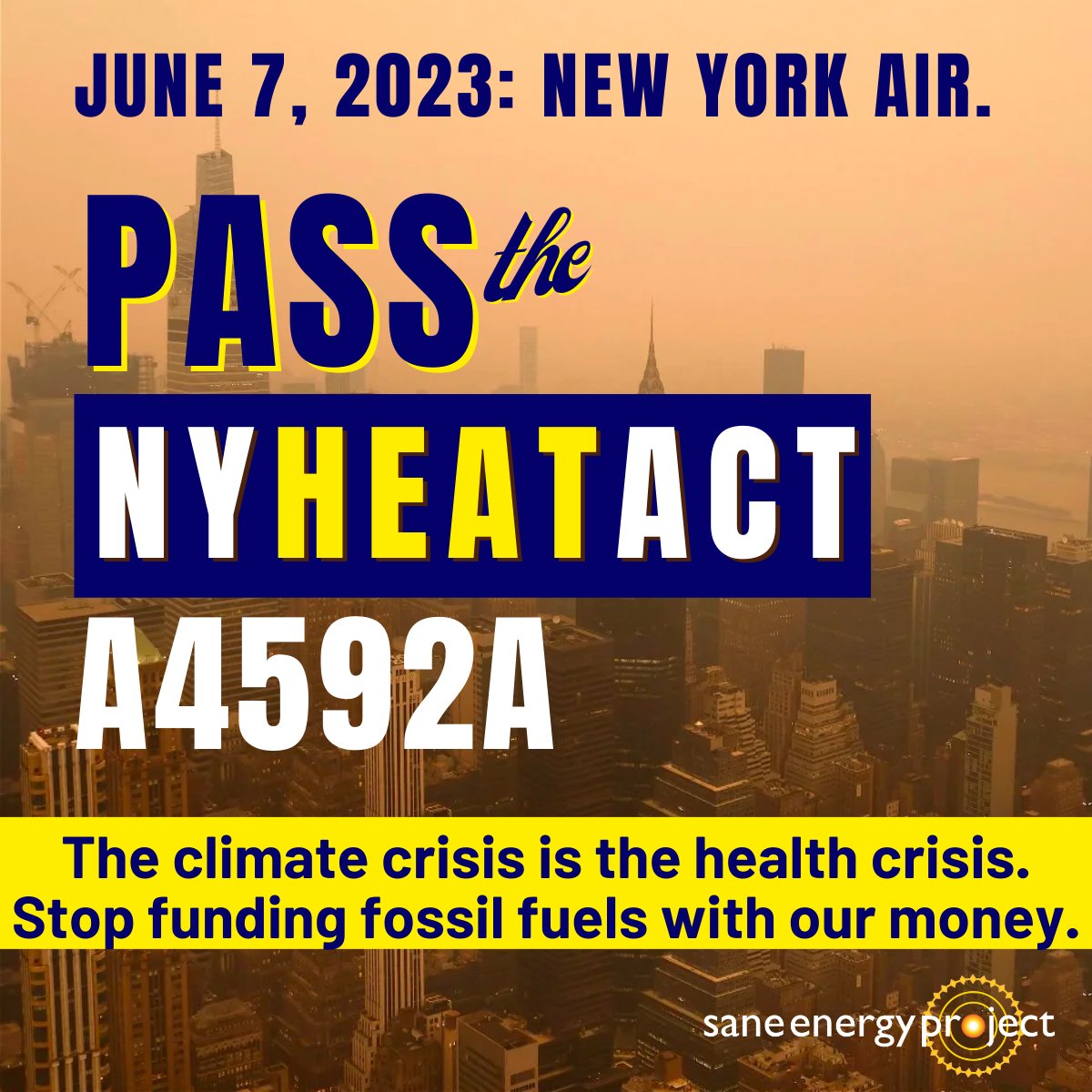 The #NYHEAT Act is now in the hands of the NYS Assembly. @CarlHeastie is the Speaker of the Assembly. This is not a drill, pass the damn bill.
To pitch-in to calls to Speaker Heastie, go to bit.ly/NYHEAT ... like right now. The legislative session ends tomorrow.