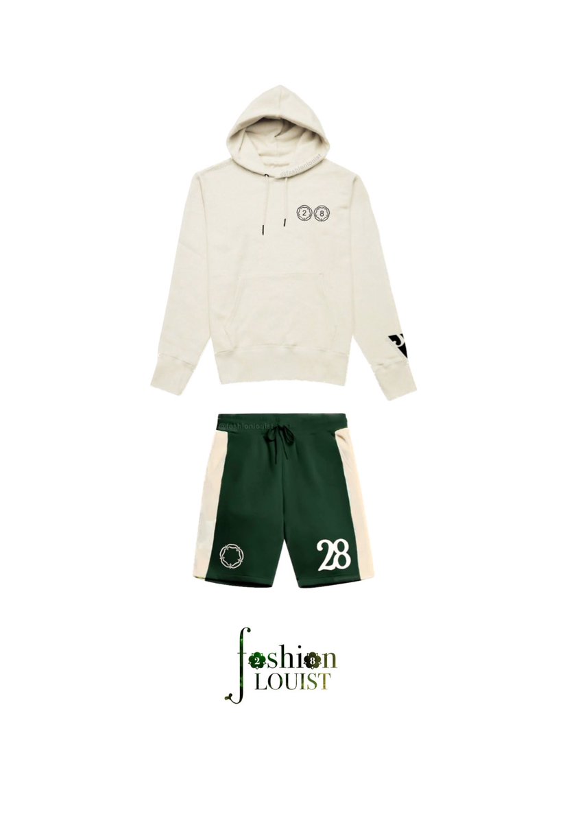 Louis Tomlinson Fashion on X: Louis wore a Self-Designed 28 Official  Programme look last night. Following the collection's previous garments,  the cream hoodie and green shorts showcase Louis' characteristic 28. The  print
