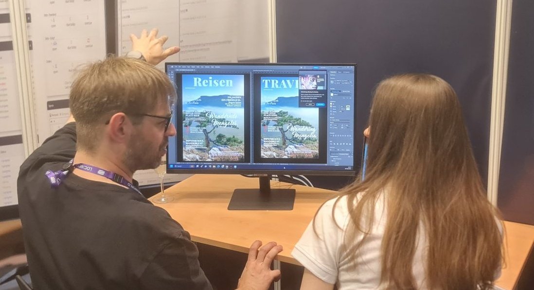 Want to know more about how we #rethinklocalization? 
Then stop by Booth 115 and talk with Andre, Maik, Brahim, or Jaime about some exciting new things we are working on.
Come get a sneak peek!
#locworld49 #localization #medialocalization #Indesign #l10n