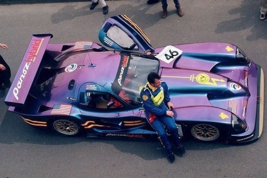 TheGTCatalog's tweet photo. --Panoz Esperante GTR-1 Q9--
Way ahead of its time, Don Panoz's racing program prepared a hybrid version of the Esperante GTR-1 for 1998. Q9 was co-developed with Reynard (chassis), Zytek (battery, KERS), and David Price Racing, affectionately nicknamed "Sparky." (1/4) #GTCatalog https://t.co/XySCopIaj6