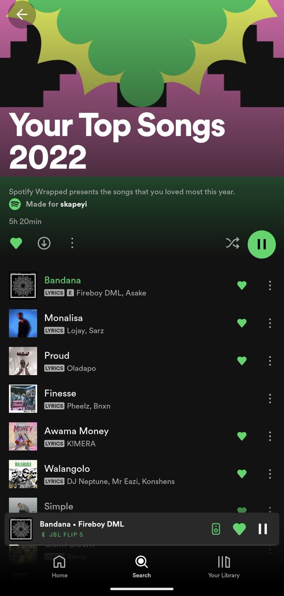 @Vincelona @Vincelona I finally checked today and found my 2022 #SpotifyWrapped