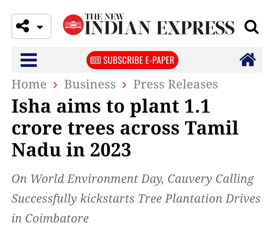 IshaTamil's tweet image. We’re truly delighted &amp;amp; overwhelmed by the unprecedented scale &amp;amp; reach of our sapling plantation campaign launched on #WorldEnvironmentDay! Covering Tamil Nadu, in over 140 events, our commitment to enabling plantation of 11 million saplings across the state got off to an