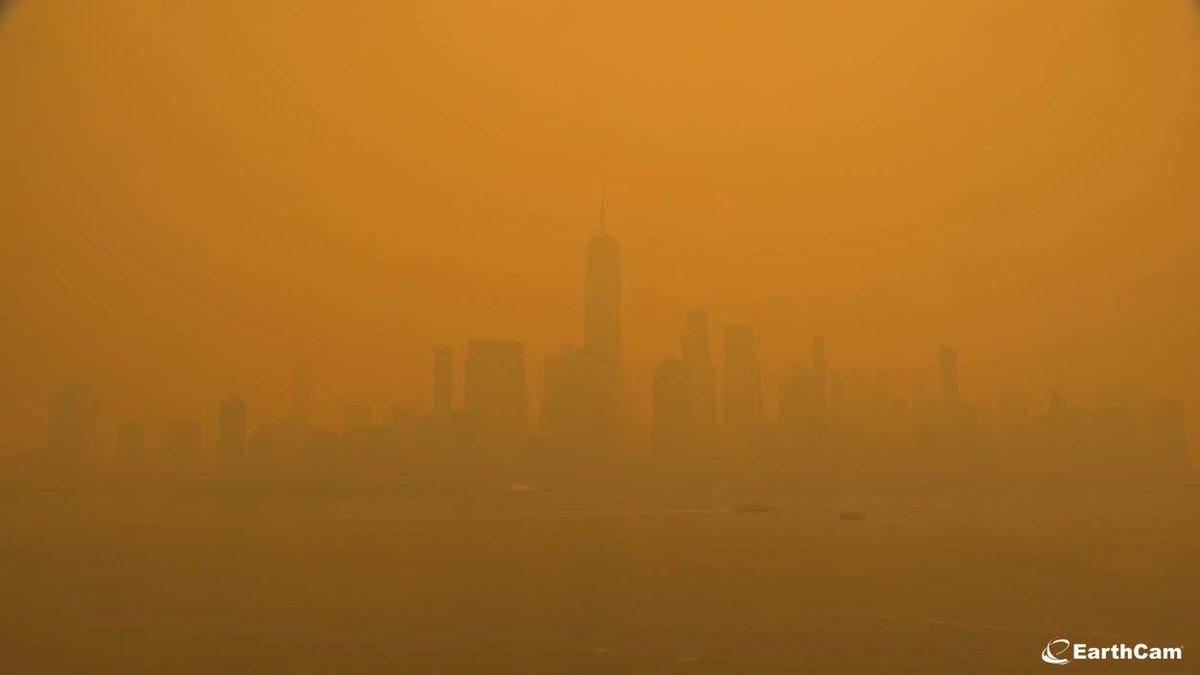 Unreal and a little scary to see what NYC looks like right now. earthcam.com/usa/newyork/sk…