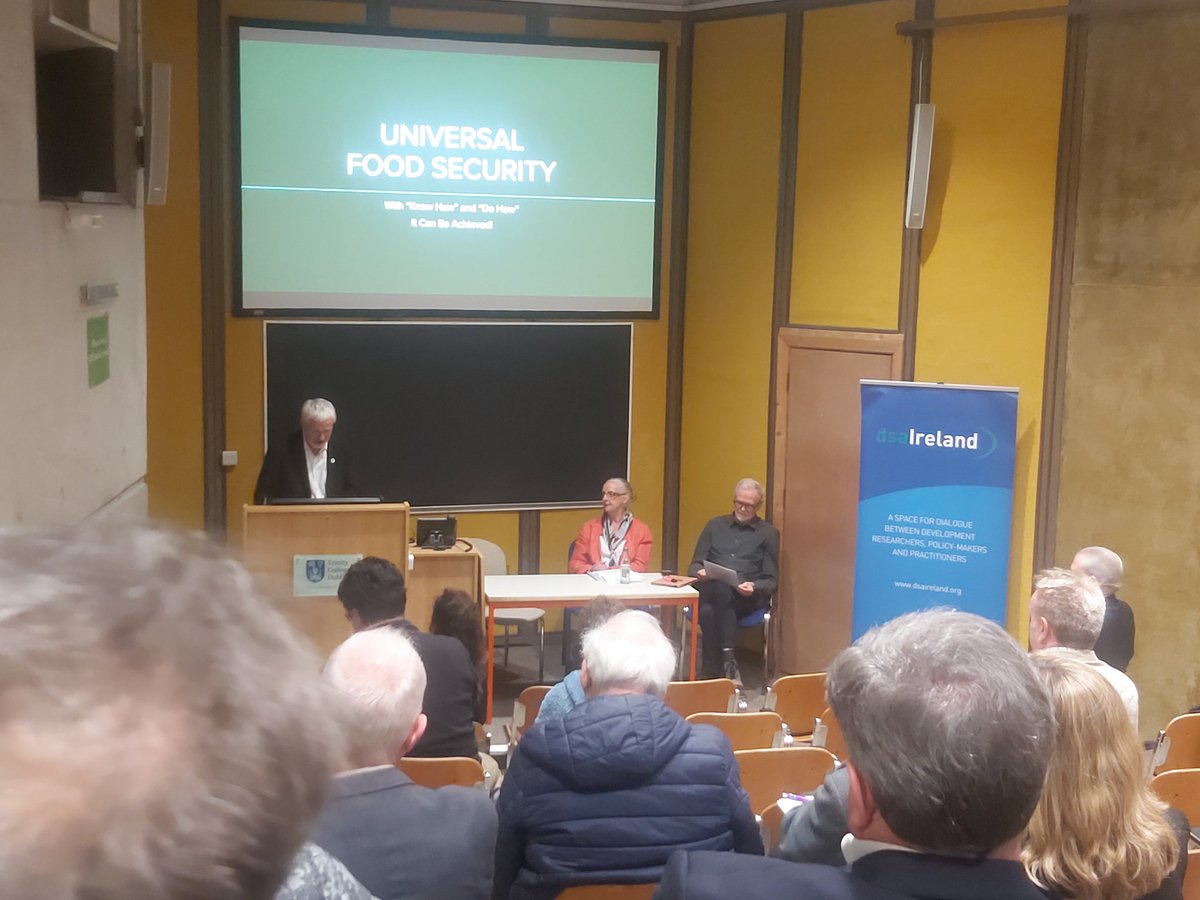 Discussants Edward Lahiff, along with Rose Hogan of @trocaire and Connell Foley of @Concern