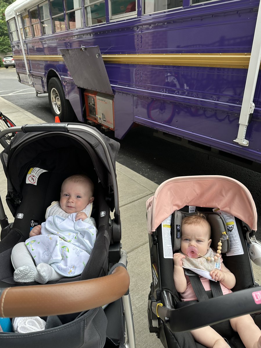 Biggest fans of the Purple Bus!