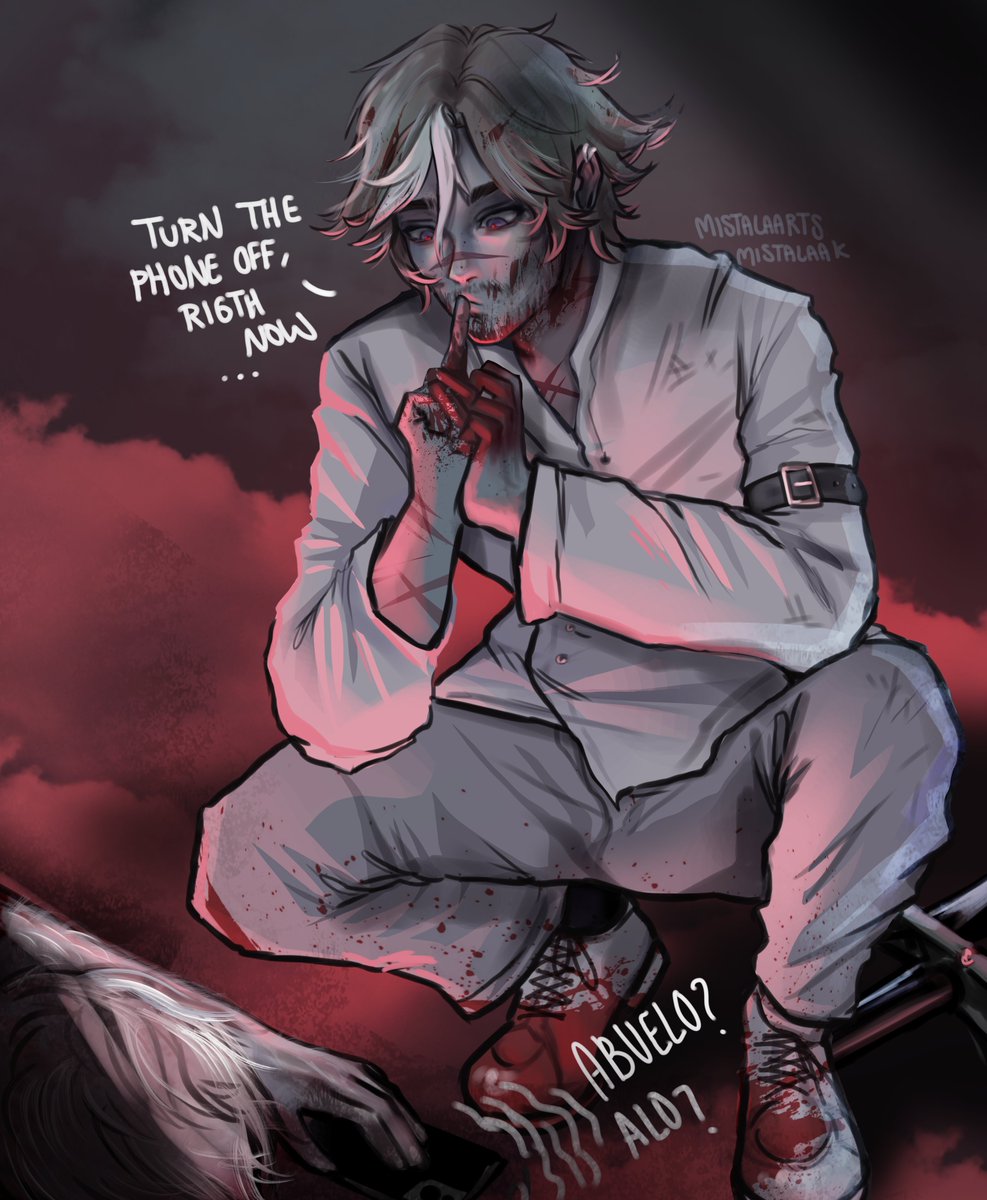 mistalaarts's tweet photo. quick lighting study since I promised I would do this scene too

yes i reused the background of the other drawing..,,.. i was tired okay am a little sick..... 

#qsmp #qsmpfanart #cellbitfanart https://t.co/RLKBtvE7T9