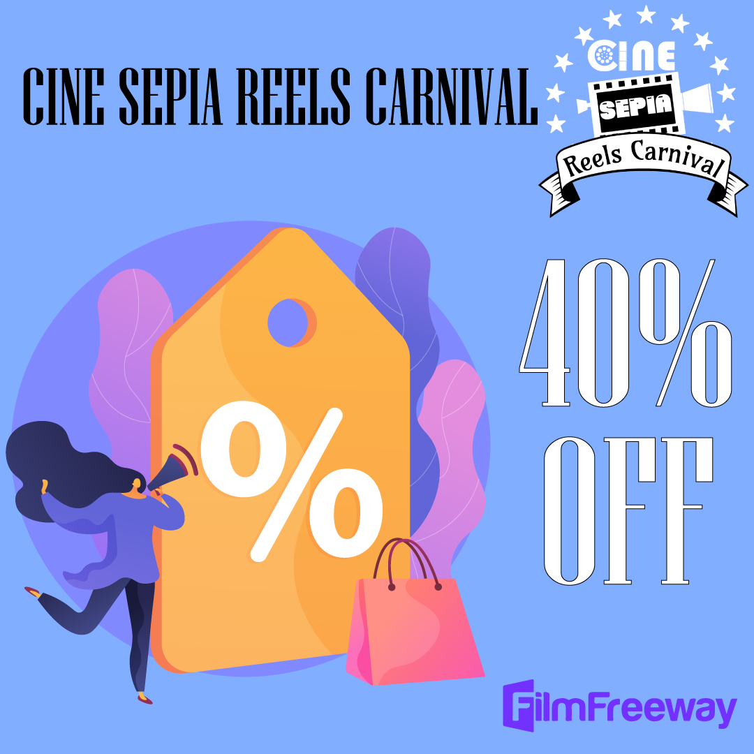 Cine Sepia Reels Carnival is here to welcome all of you to participate in our celebration of cinema and creation. Share the stage with us by sharing your work at our festival.  40% Discount Code-3CSRC40 Submission Link- filmfreeway.com/CineSepiaReels…