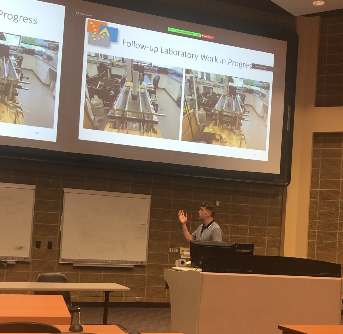 GeologyKu's tweet image. PhD aspirant Bryan Heyer spent last week presenting his groundwater research at the @g360group annual University Consortium meeting at the @UofG. He was also able to spend time traveling around Ontario with a @UWaterloo group visiting past and potential future field sites.