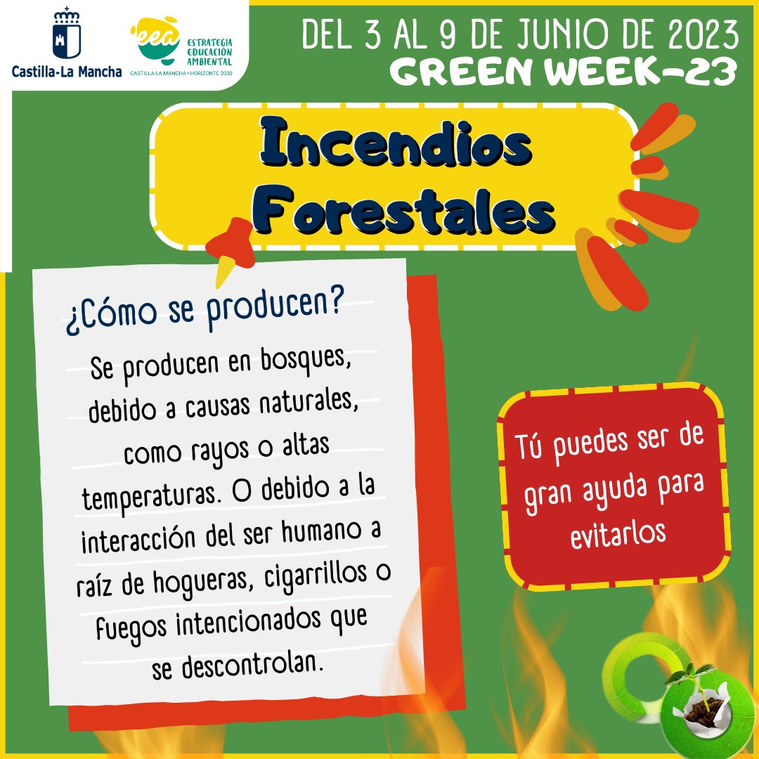 DSostenibleCLM's tweet photo. 🟩Seguimos en SEMANA VERDE EUROPEA (3 al 11 junio)
📢Este miércoles en #CLM a través de la #EuropeanGreenWeek ponemos a disposición de nuestra ciudadanía este juego interactivo que nos enseña a prevenir los incendios forestales #ifsa
@JL_escudero
⏺️https://t.co/Q2yQWxczgP https://t.co/lK6KVw2olB