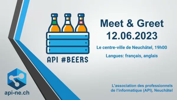 oleg_nenashev's tweet photo. The Association of IT professionals in @Etat_Neuchatel is back! We're restarting regular technical meetups and social events. Join us in @neuchatelville for beers and informal chat next Monday! https://t.co/IfcG3R65Sp https://t.co/nUl4onawCE