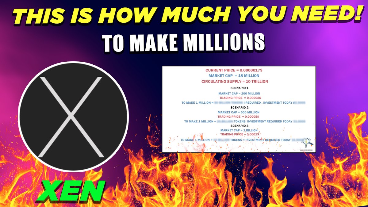 CryptoSpotter05's tweet photo. π¨How Many Minimum #XEN Tokens You Need To Become a #Millionaire?.π§
Watch here:-https://t.co/GHQ3mcgHoH
#XenCrypto #XenCurrency #XenBlockchain #XenCoin #XenToken #XenFinance #XenTechnology #XenCommunity #XenInvesting #XenTrading #XenCryptoNews #XenCryptoMarket https://t.co/FFMPWdRN82