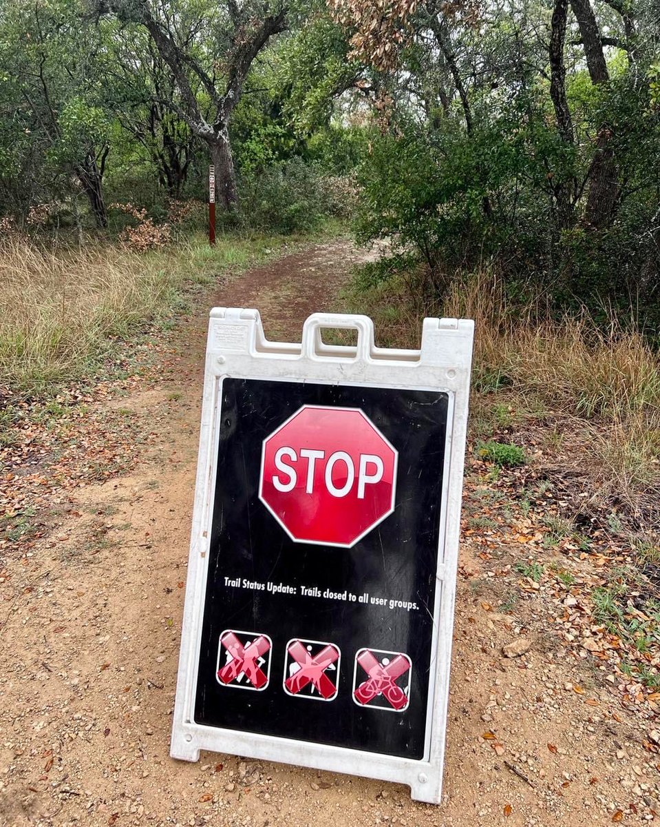 GuadRiverSP's tweet photo. Howdy folks! 🤠

We had another strong storm last and as of 1230p on Wednesday, June 7th, 2023, most trails will remain closed (including those at the Bauer Unit) to all users. Exceptions: Bald Cypress Trail, River Overlook Trail and the Discovery Center Loop to foot traffic. https://t.co/aQ7DhDsSPi
