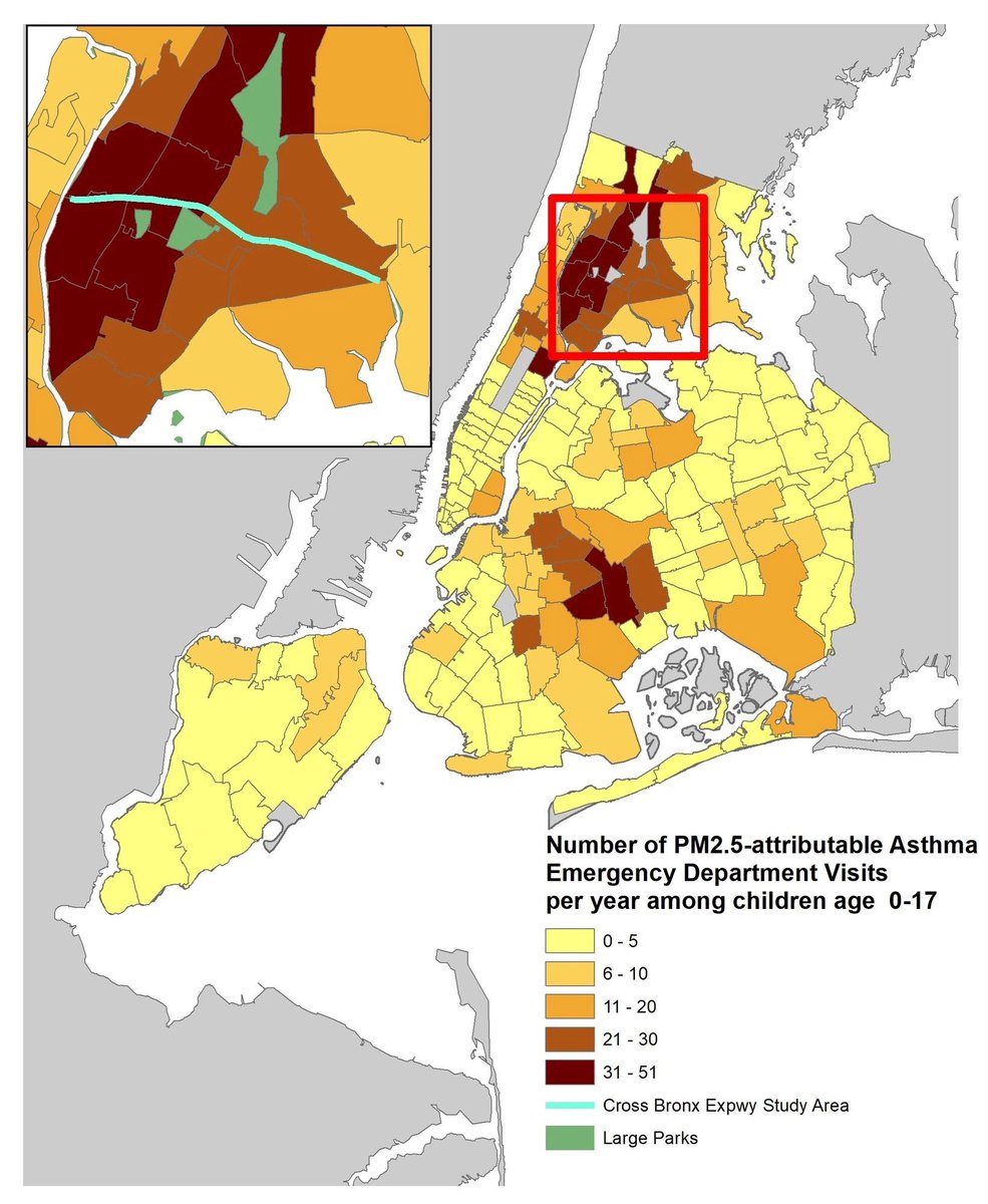reality has a well-known liberal bias

in this case, the reality is that minorities have higher rates of asthma due to highway construction through minority neighborhoods