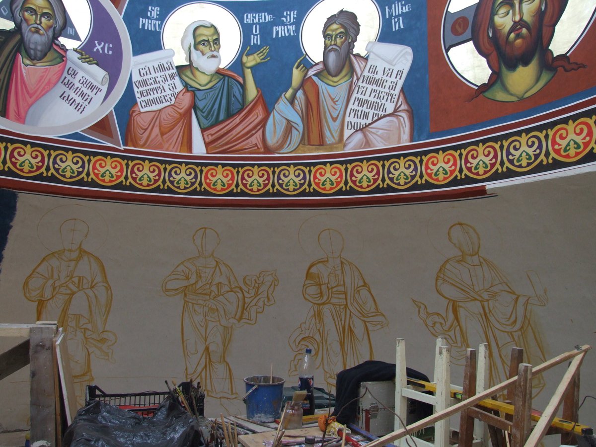 ByzArtAndMore's tweet photo. GM 😊👋🌞🧡🍊
#mural #iconostasis #artistontwitter #artcommunity #iconsforsale #art #nft #religiousart #handpainted #painting #byzantineart #orthodoxicon https://t.co/j7lJ6ytd3B