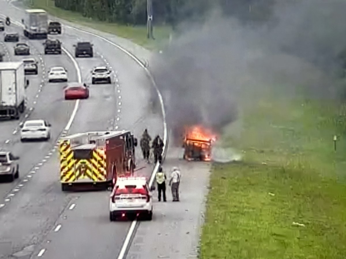 *** TRAFFIC ALERT *** SJCFR is on the scene of a vehicle fire on I95 southbound, north of CR210 at MM 330. Expect delays in the area.