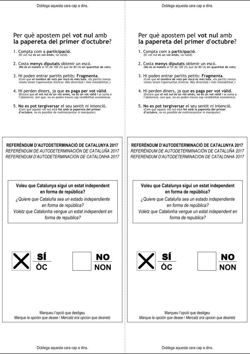 jordialsinaa's tweet photo. Aquest #23J ressonarà a #Madrid la veu alta i clara de tota la nació Catalana //*//
"Ací teniu les paperetes que buscàveu 😛"
Votar Independència a les seves urnes amb les paperetes que no van poder trobar no té preu.
#ElPoderDelPoble
#LLUITANOVIOLENTA
@9Balas9
@desobedcivil https://t.co/0R5d2YTxKw