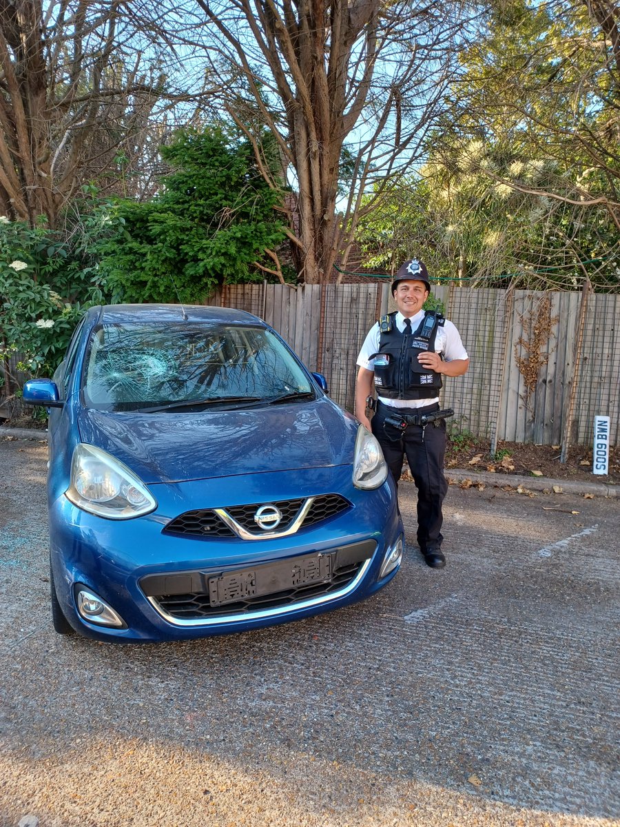 MPSWandleValley's tweet photo. Officers from Hackbridge and St Helier East SNTs were on patrol for a day of action today, a stolen vehicle has been recovered, owner has been informed.
@MPSSutton https://t.co/uVNwyCzhMD