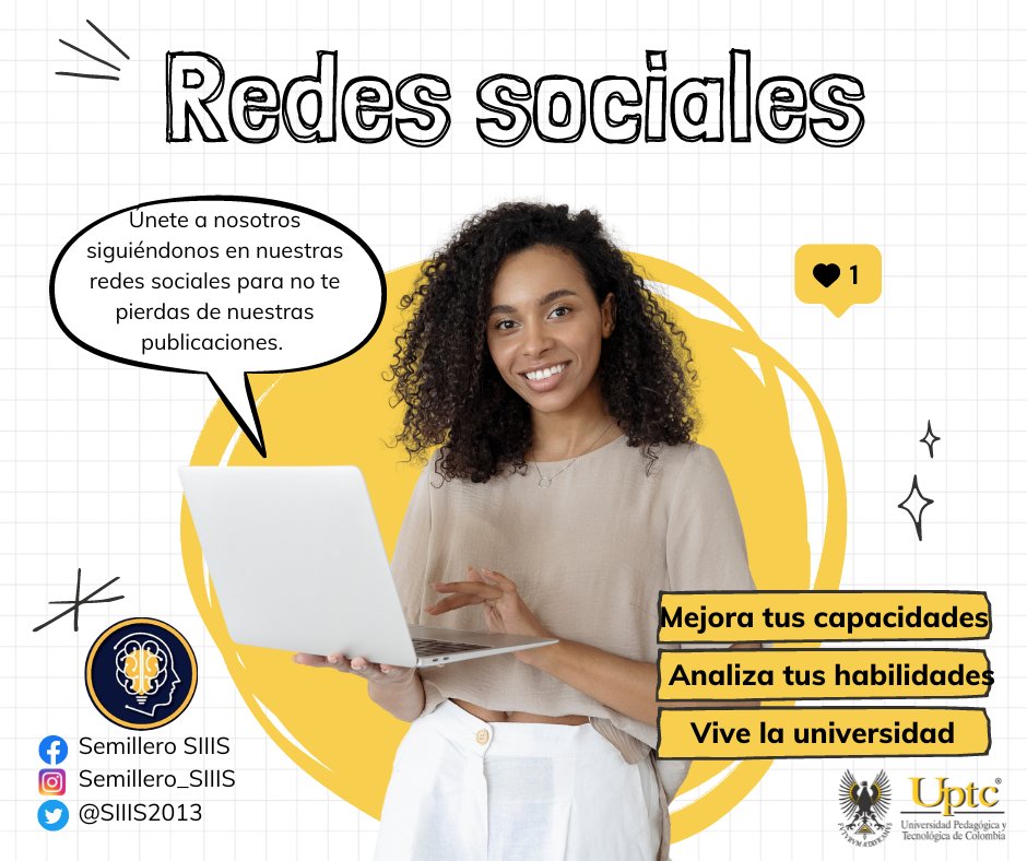 SIIIS2013's tweet photo. #UPTC #uptcsogamoso ¡Se parte del semillero de investigación SIIIS y supera tus limites! #UPTCSomosTodos https://t.co/mD3y05Wcji