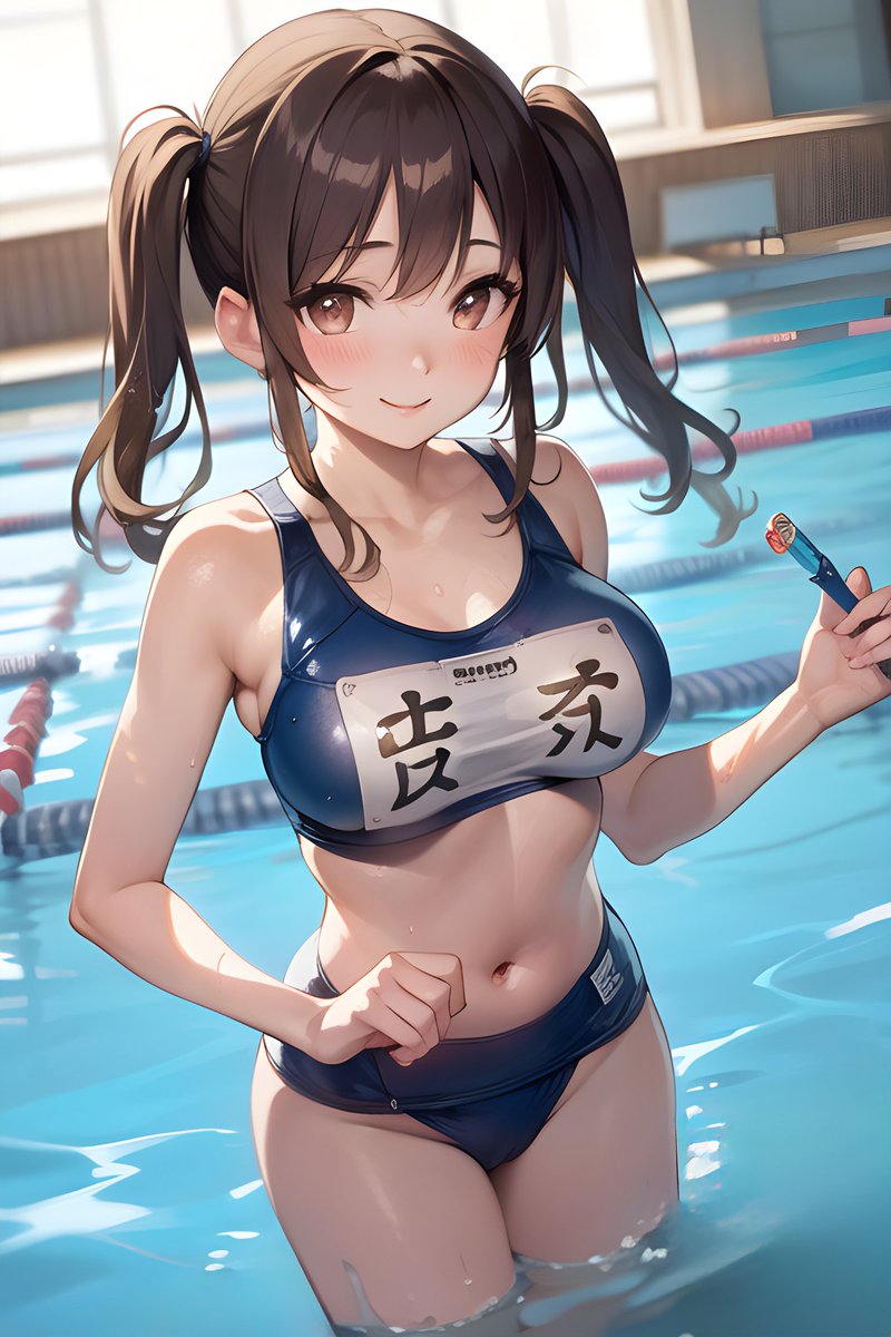 Poolside Confidence: Young Girl Rocks Swimsuit and Pigtails with Joyful Energy.

#swimsuit #swimmingpool #girl #swimmer #pigtails #bikini #AI #AIgirl #aiartist #blueswimsuit  #cutegirl #animegirl #animeart #AIart