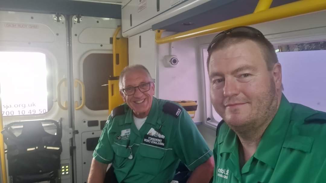 Slight Change today supporting Ambulance Ops instead of logistics, also looking after the Father in Law.