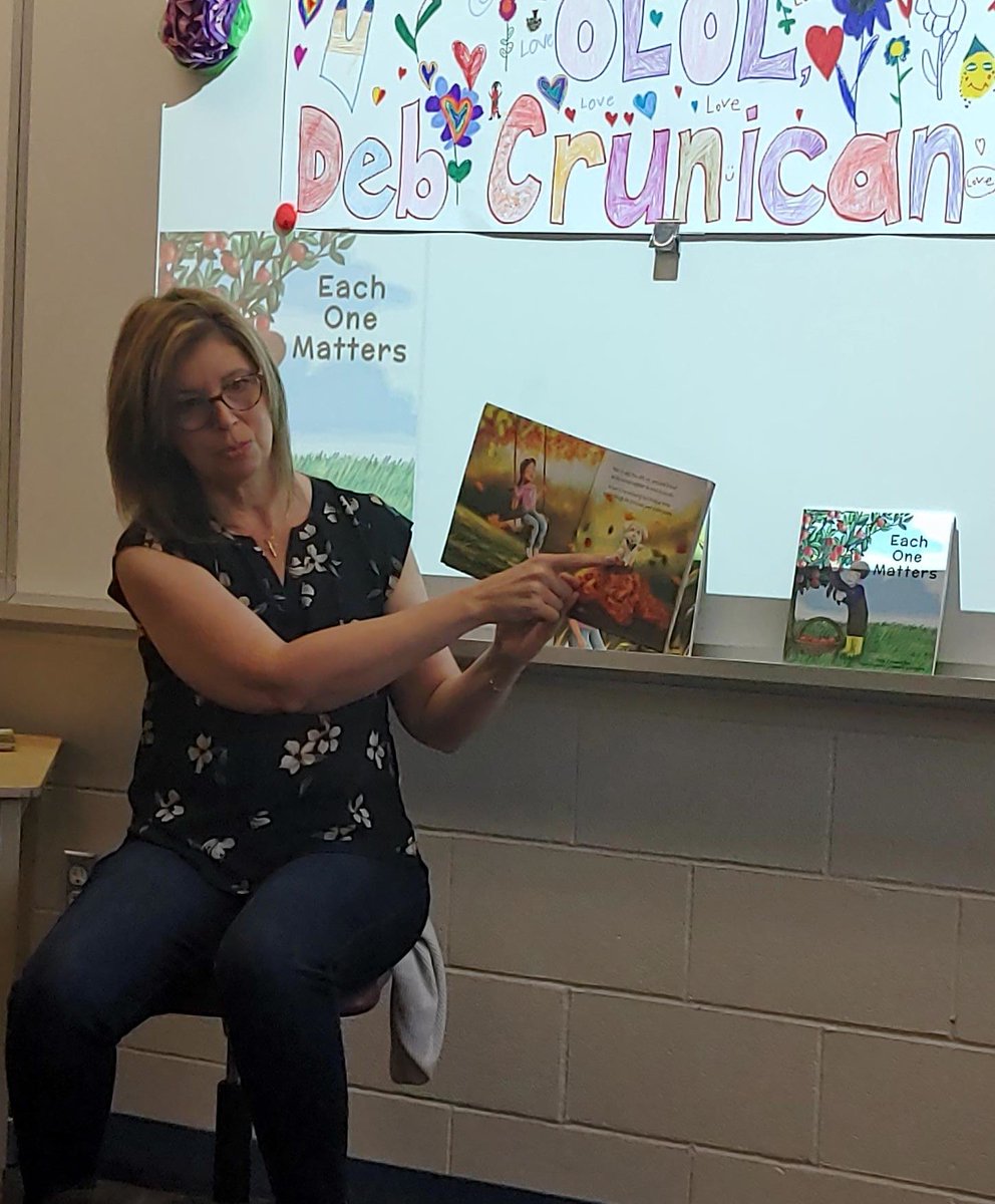 OurLourdes's tweet photo. A big thank you to Deb Crunican for coming and sharing her book Teegan and the Teeny Tiny TICK with some of our primary classes today. https://t.co/crzVgbrXFc