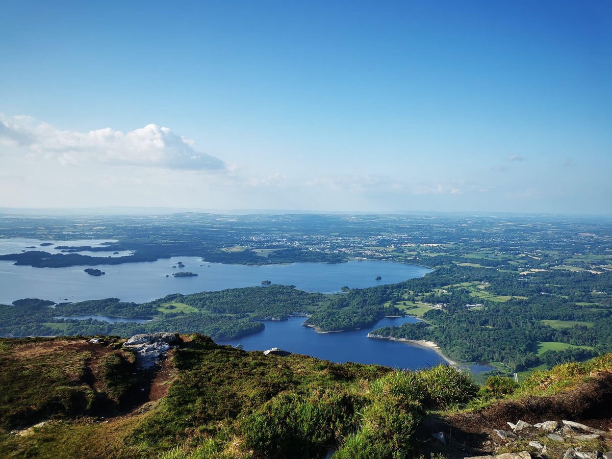 The magnificent view from the top of Torc Mountain, captured wonderfully by our colleague Alan 📸💖 #torc #torcmountain #onourdoorstep #outdoorescape #escapetothelake #summerbreak #summervibes #lovekillarney #experiencekerry #discoverireland