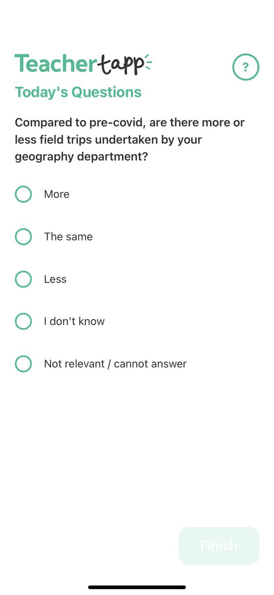 Great question on @TeacherTapp today! #geogchat