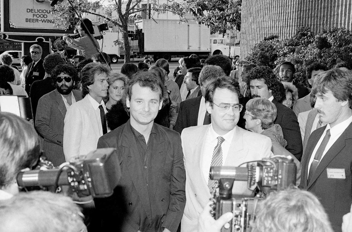 39 years ago today, Bill Murray and Dan Aykroyd arrive at the Hollywood premiere of Ghostbusters.

#Ghostbusters #BillMurray #DanAykroyd #GhostbustersDay