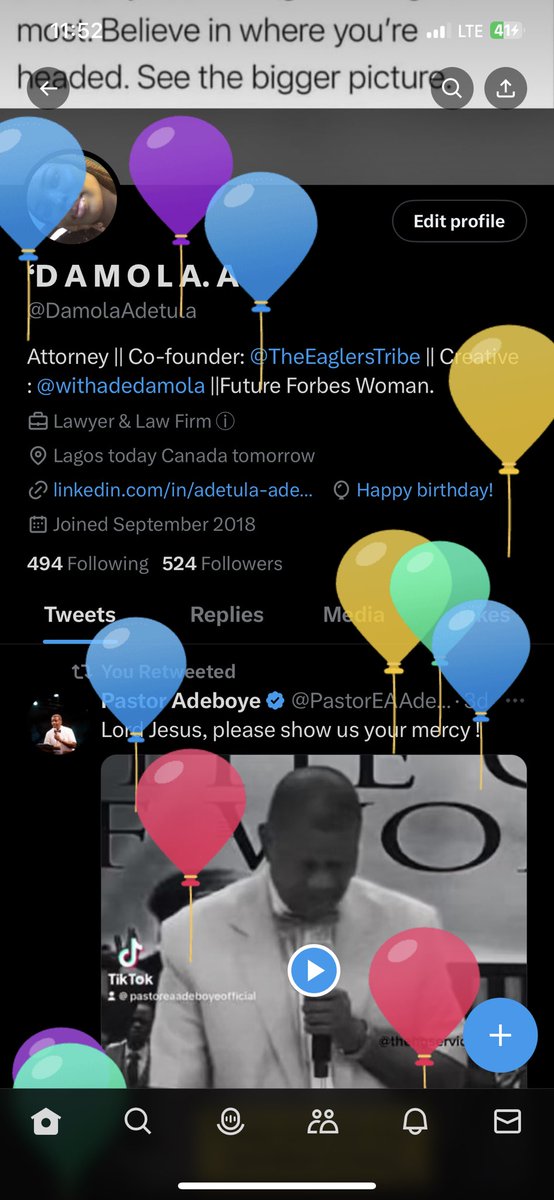 Got balloons today🎈🎈
Happy birthday Adedamola ❤️
Welcome to your season of newness.