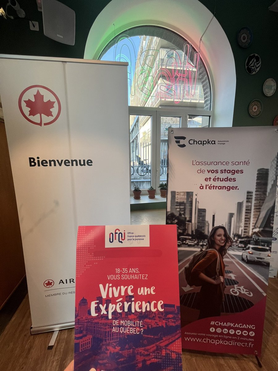 ofqj_france's tweet photo. L’OFQJ remercie chaleureusement ses sponsors de la soirée #OFQJ55 @AirCanada & @chapkassurances 🤝🏻
Partenaires de longue date de l’OFQJ, ils accompagnent la jeunesse dans leurs mobilités des deux côtés de l’Atlantique ! ✈️🧳 @LOJIQ #vols #assurance #Aircanada #Chapkagang https://t.co/siIz7KR7Lm
