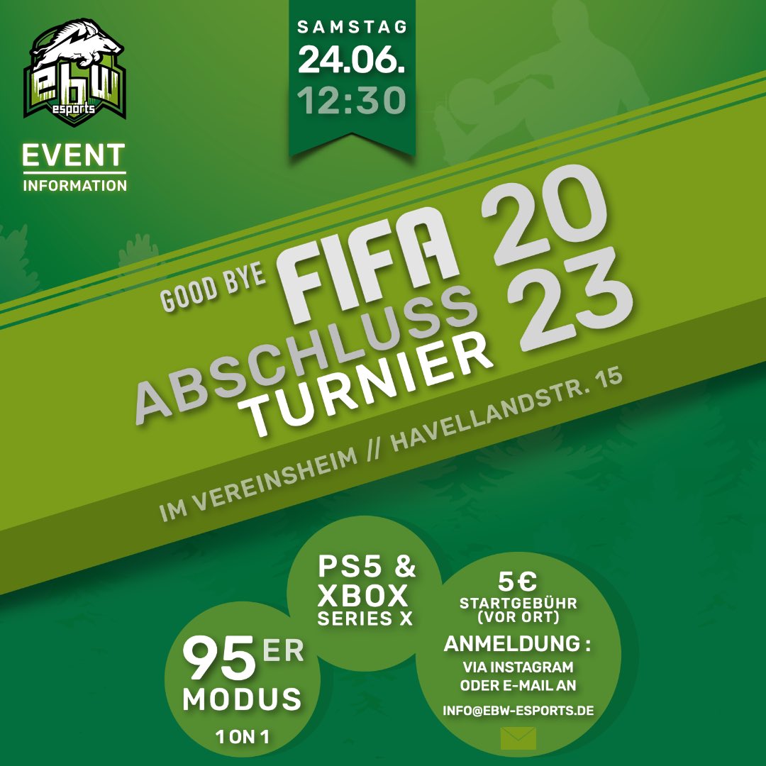 🌀 Monthly Round-Up Mai
Mehr Infos auf Insta, Facebook oder der Homepage!
#yourlocalplayground #ebwesports #monthlyroundup #eberswalde #barnim #brandenburg #gaming #esports #esportsgermany #rocketleague #nitroleague #fifa23 #formularone #primeleague #valorant