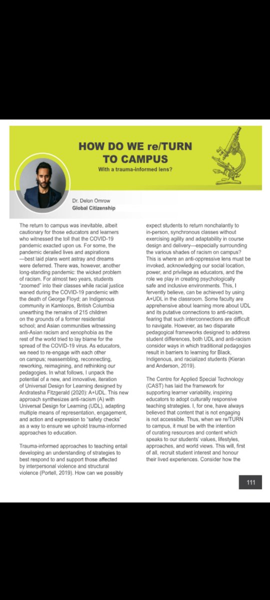 Latest publication on trauma-informed pedagogy <a href="/CentennialEDU/">Centennial College</a>