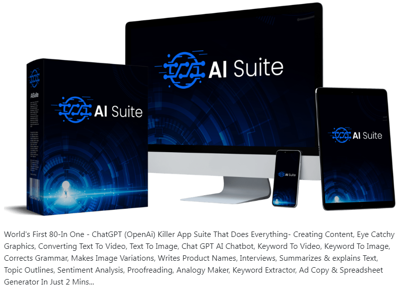 FarukHo82310132's tweet photo. 80 Premium Business Tools Powered by Chat GPT for the Price of One.
Get more info>>> https://t.co/XVltUR28og
#AiSuite #Ai #App #Software #Moneymakingapp #Moneymakingsoftware #VideoViral https://t.co/yCmxaHp95T