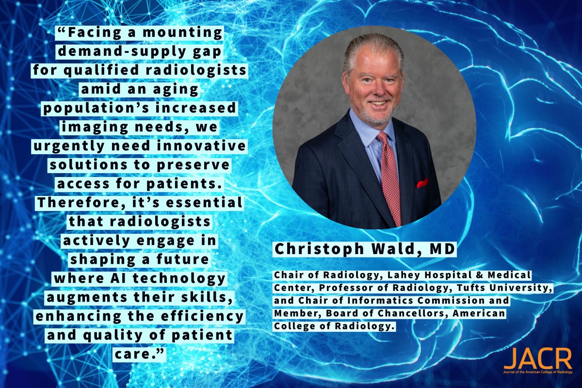 The next #JACR Journal Club, focused on #radiology &amp; the rise of #ArtificialIntelligence, is set for June 29, 8-9 p.m. ET. 📆🖊️Panelist <a href="/waldchristoph/">Christoph Wald, MD</a> MD believes it's essential for radiologists to keep up with AI.

<a href="/RadiologyACR/">American College of Radiology</a> <a href="/ACRYPS/">ACR YPS- We've Moved! Follow @RadiologyACR.</a> <a href="/ACRRFS/">ACR RFS - We've Moved! Follow @RadiologyACR.</a> <a href="/RadiologyBiz/">Radiology Business</a> <a href="/ruthcarlosmd/">Ruth CarlosSex X Porn</a>