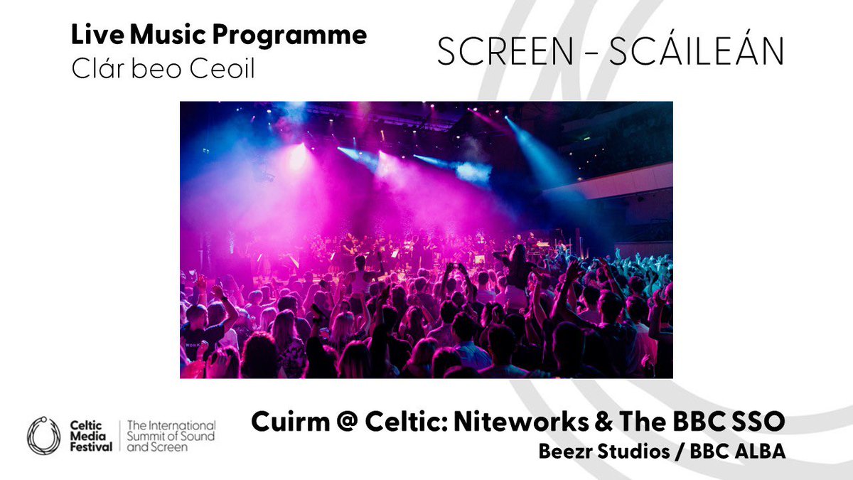 CelticMediaFest's tweet photo. The winner for best #LiveMusicProgramme is Cuirm @ Celtic: Niteworks & The BBC SSO @beezrstudios @bbcalba #CelticMedia #TorcAwards https://t.co/uP0VSuFbVI