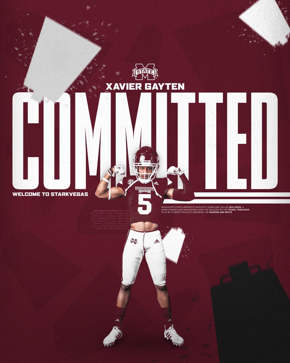 First things first I wanna give all glory to God,And I would like to thank my family and everyone that have supported me after great talks with Coach Knox and the rest of the bulldog staff I will be committing  to Mississippi State University!!🖤<a href="/coachtonyhughes/">Tony Hughes</a> <a href="/CoachZachArnett/">CoachZachArnett</a>