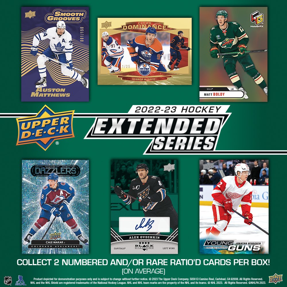 Extended release day! Come on down and get your last Young Guns to complete the 2022-23 set! Available in store and online.

Hobby Box: outoftheboxcards.com/product/2022-2…

12 Box Case: outoftheboxcards.com/product/2022-2…

#upperdeckhockey #upperdeck #hockeycards <a href="/UniversalDst/">Universal Distribution</a> @UpperDeckHockey