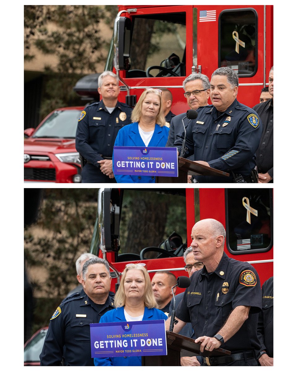 7/ Assistant Chief of Police Colon and San Diego Fire Department Chief Stowell spoke in support of the ban. Stowell highlighted the safety risks associated with living in an encampment. The mayor’s office brought a chart which tallied the number of “likely homeless fires.”