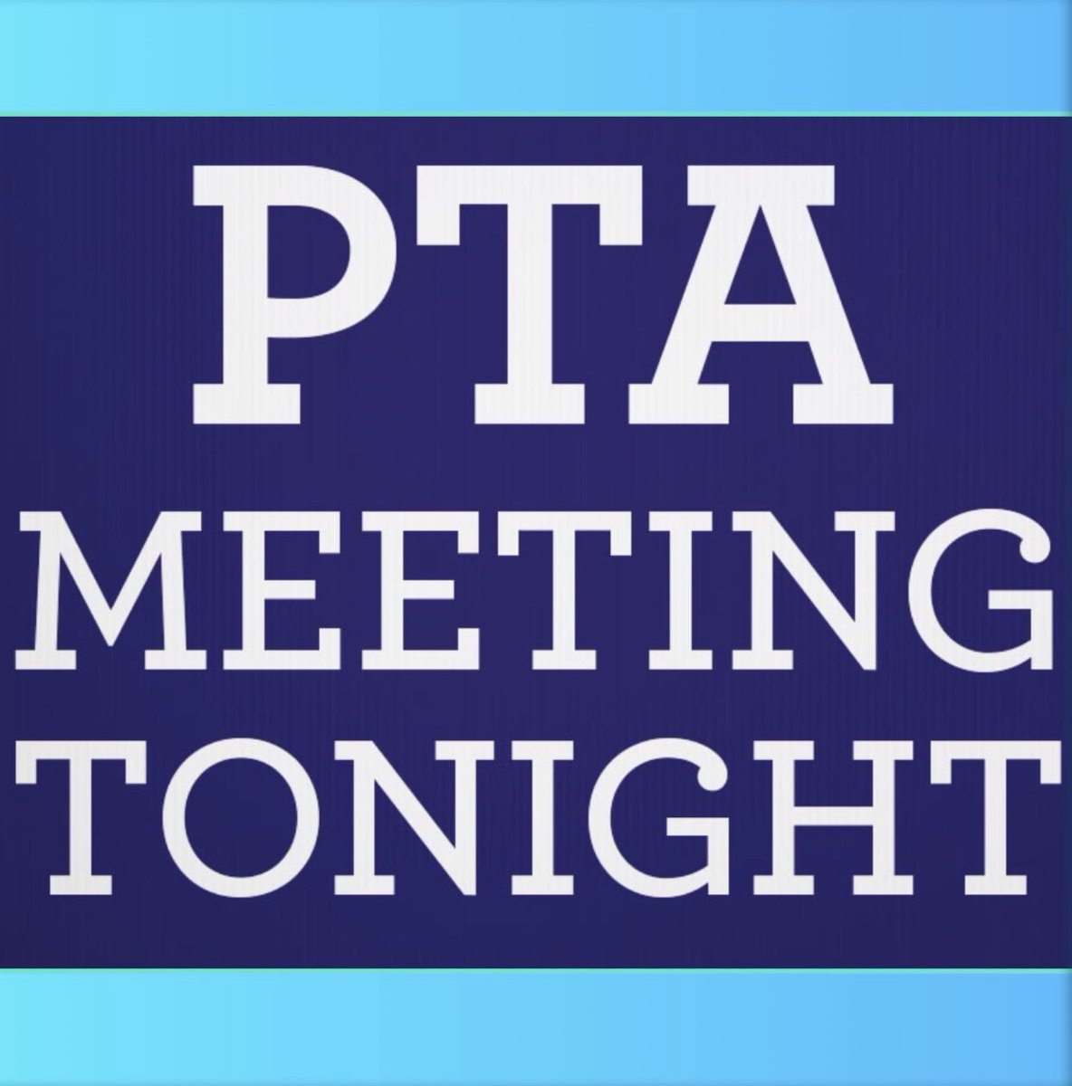 The last PTA Meeting of the year is TONIGHT, Wednesday, June 7th at 6:30pm via Zoom. Please attend so we can pass the budget for next year!
Time: Jun 7, 2023 06:30 PM 
Join Zoom Meeting
us06web.zoom.us/j/88364607221...
Meeting ID: 883 6460 7221
Password in todays school email