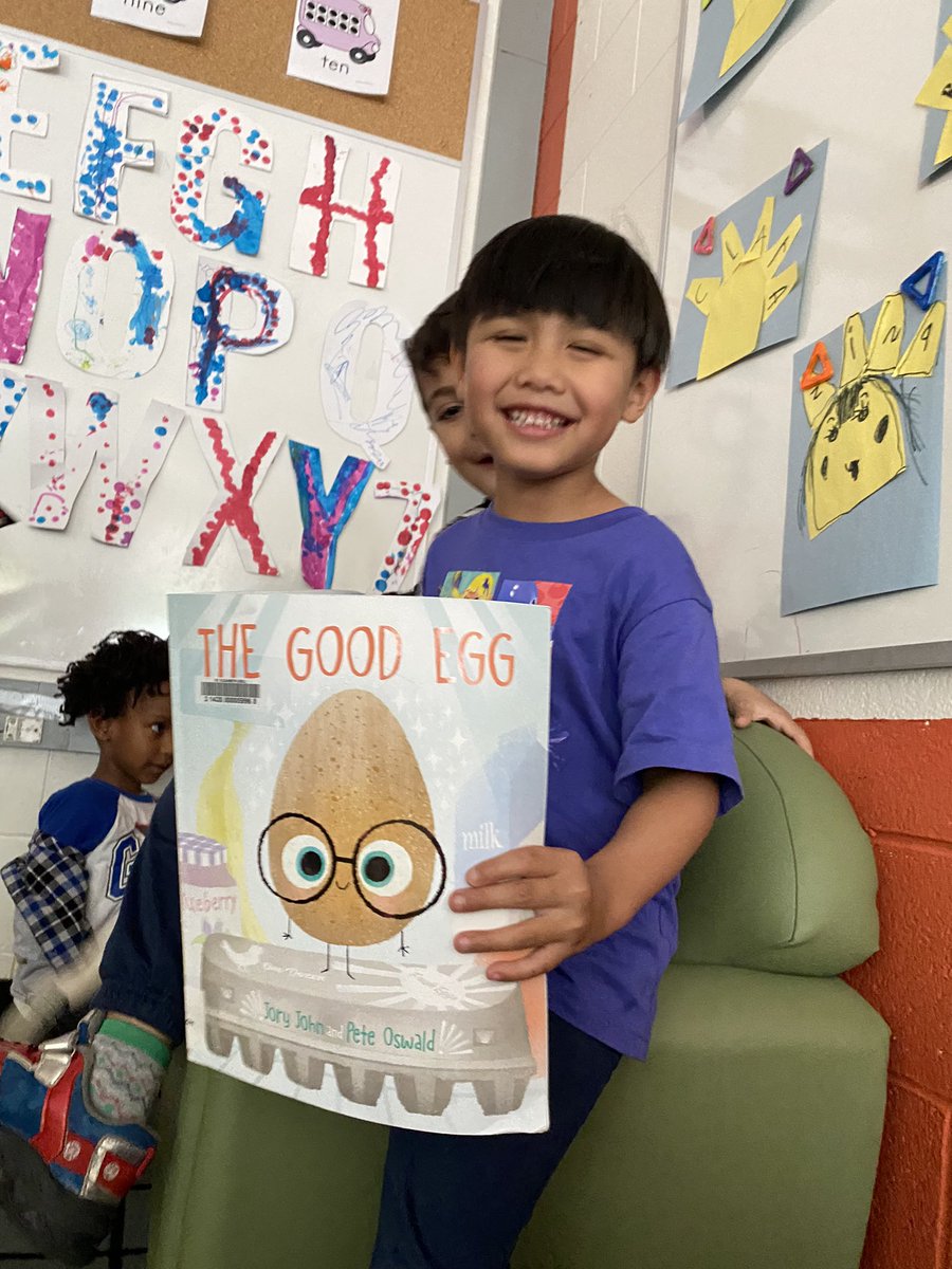 2022Kpb's tweet photo. This smart cookie showed off his improving reading skills 📚 he is ready for grade 1! https://t.co/i1ySPAa5Pp